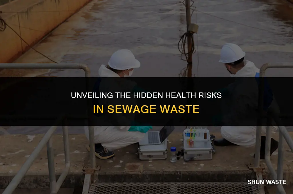 what does sewage waste contain healt risk