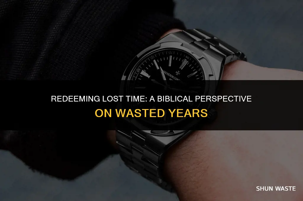 what does the bible say about wasted years