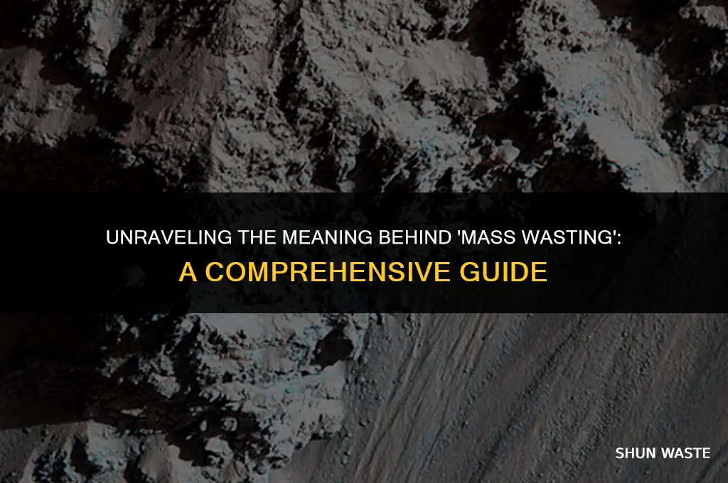 what does the name mass wasting mean