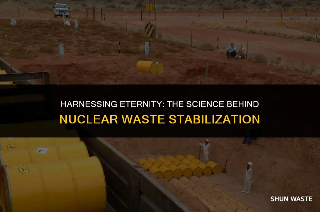 what does the stabilization of nuclear waste take advantage of
