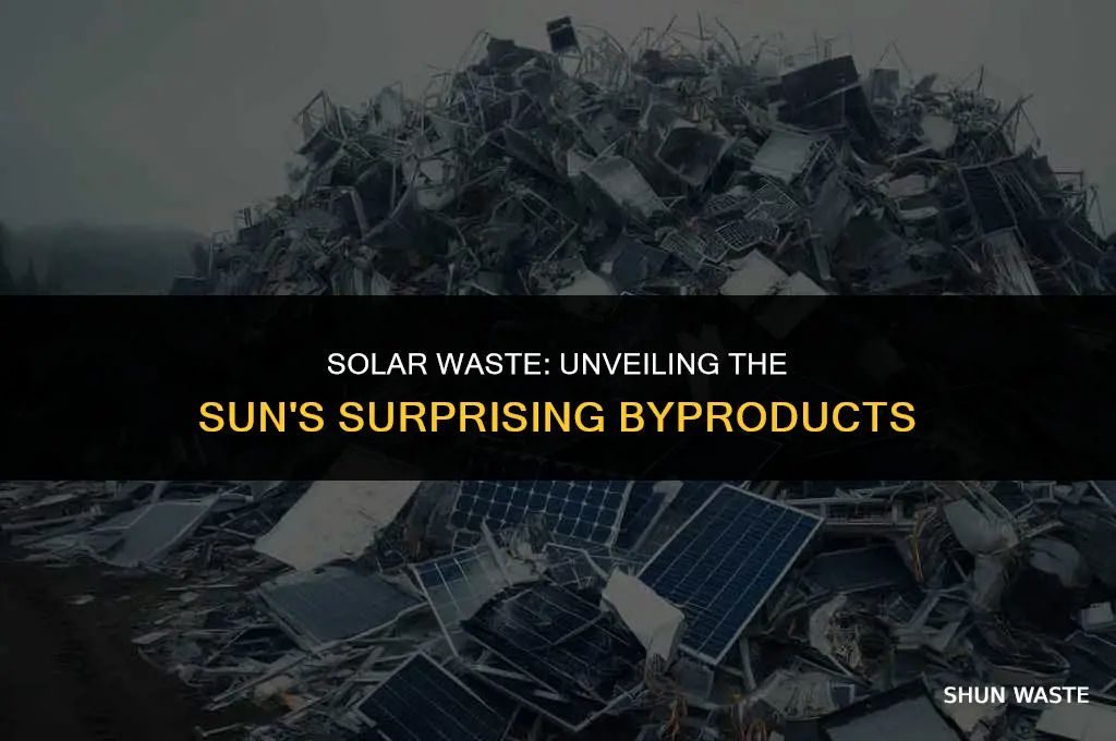 what does the sun let off for waste