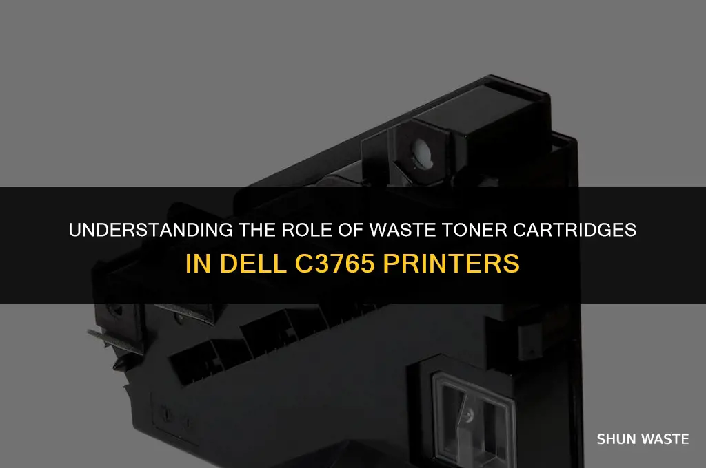what does the waste toner cartridge for dell c3765 do