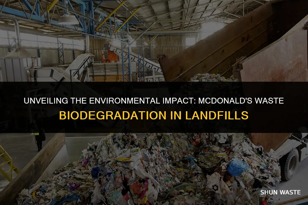 what does waste biodegrading in landfill produce mcdonald