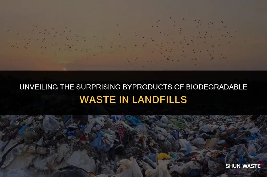 what does waste biodegrading in landfill produce