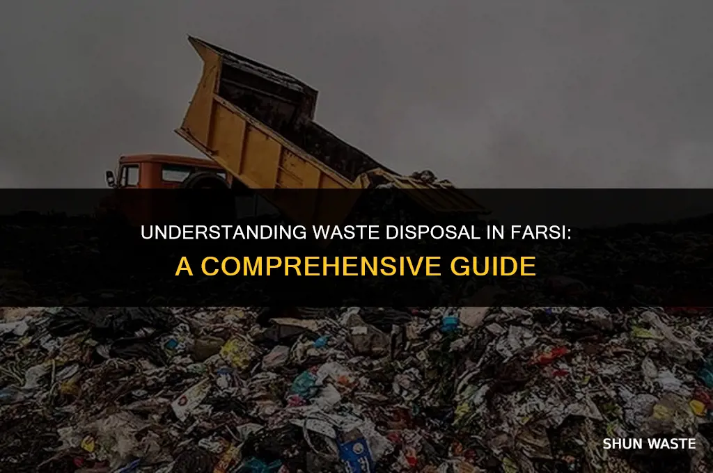 what does waste disposal mean in farsi