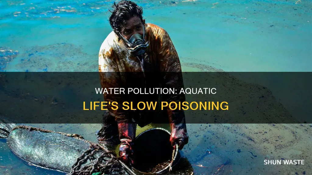 what does water pollution do to aquatic life