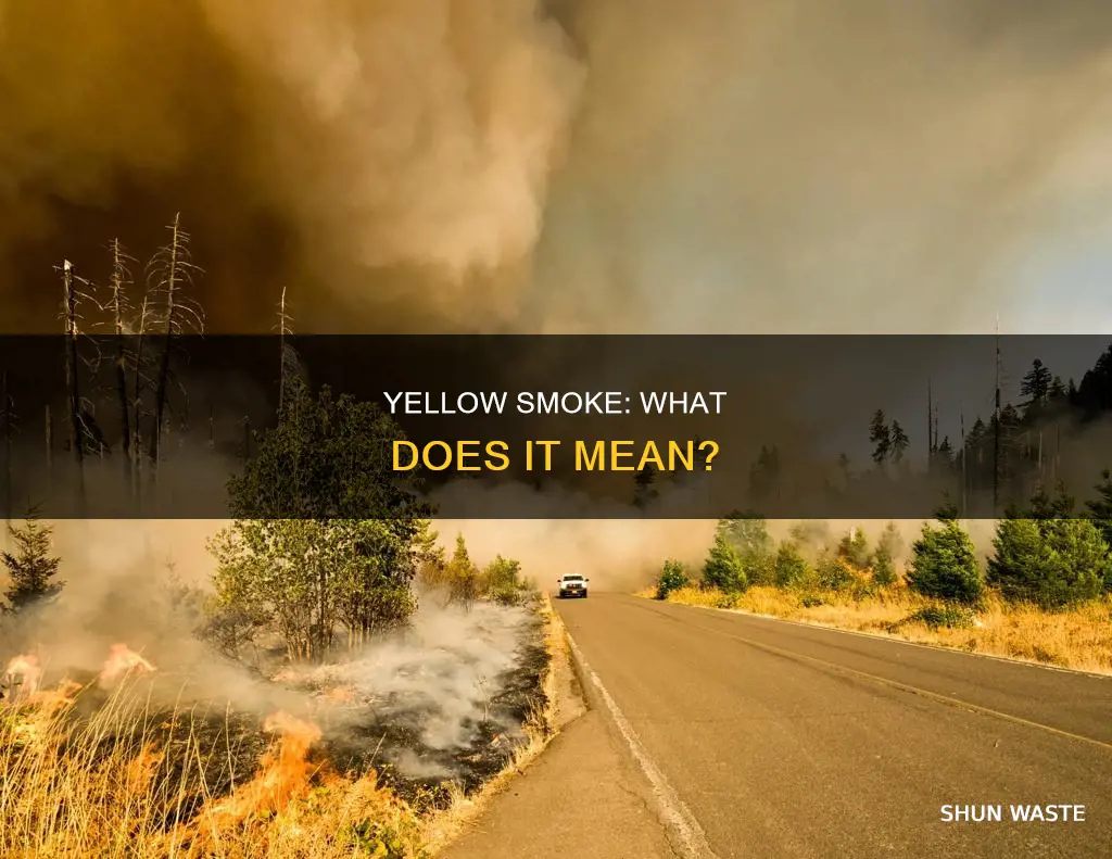 what does yellow smoke mean
