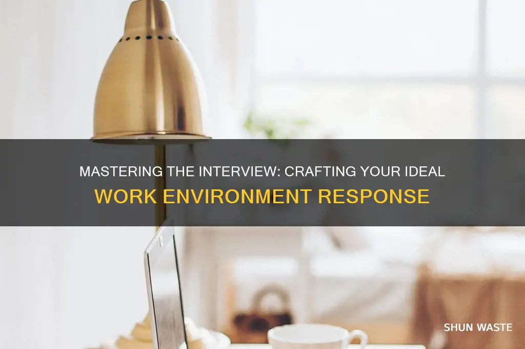 what environment do you like work in interview question