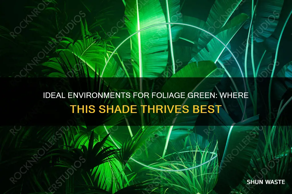 what environment does foliage green work in