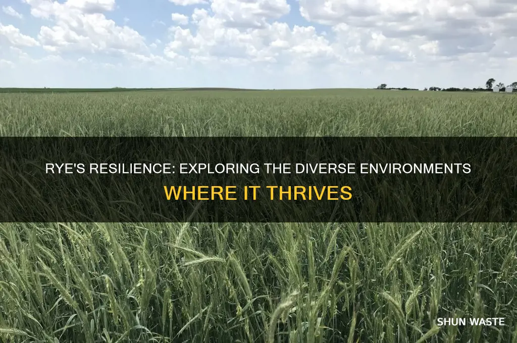 what environments can rye grow in