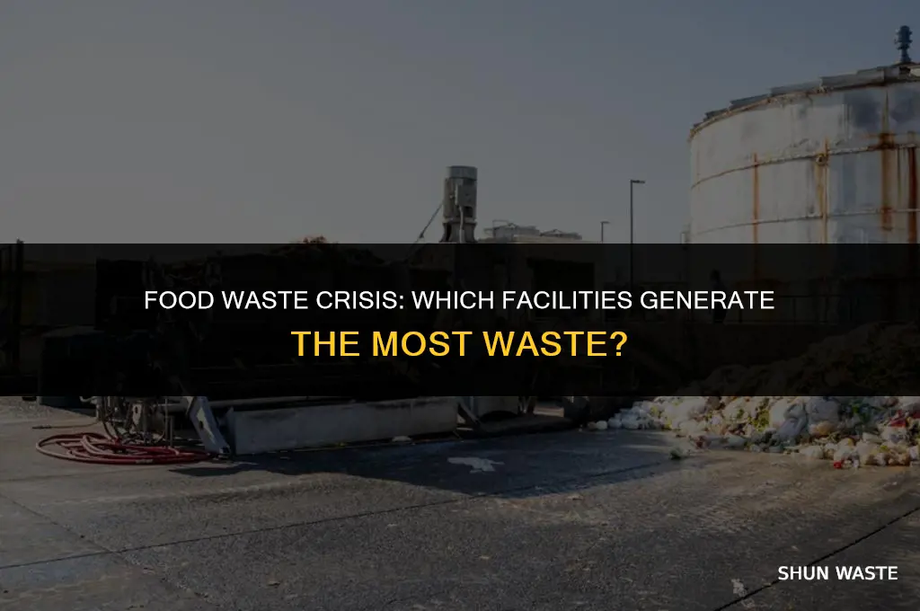 what facilities has the most food waste