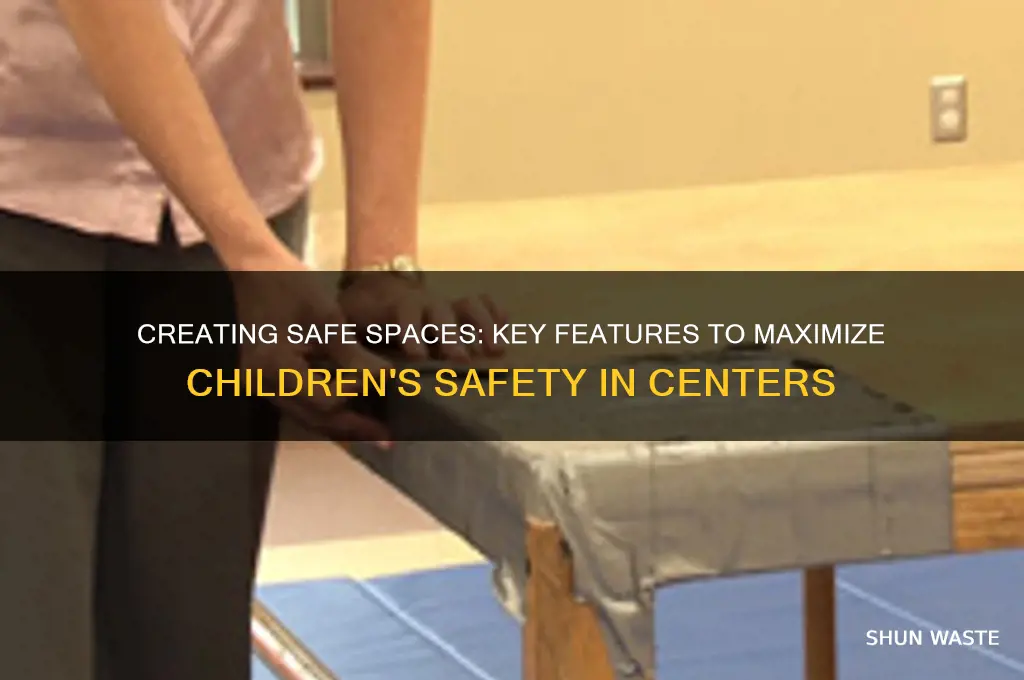 what features of center environment helps to maximize children safety