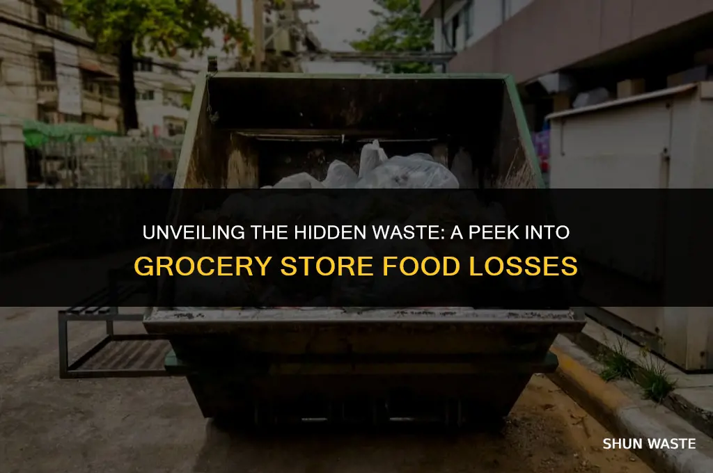 what food waste does each grocery store have