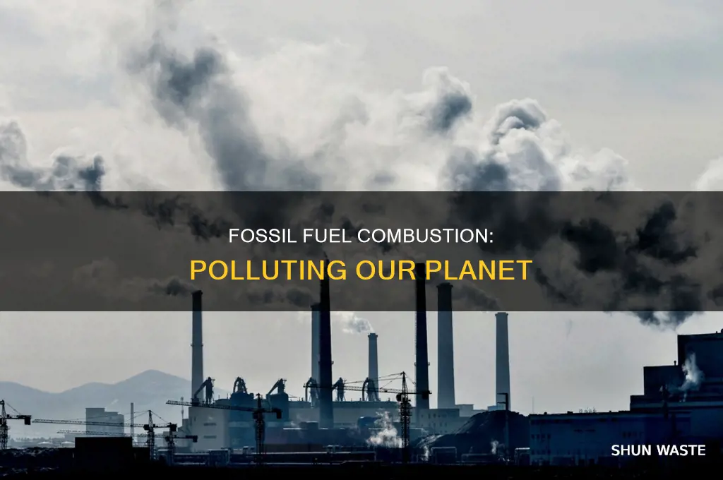 what fossil fuel pollutes the environment when burned