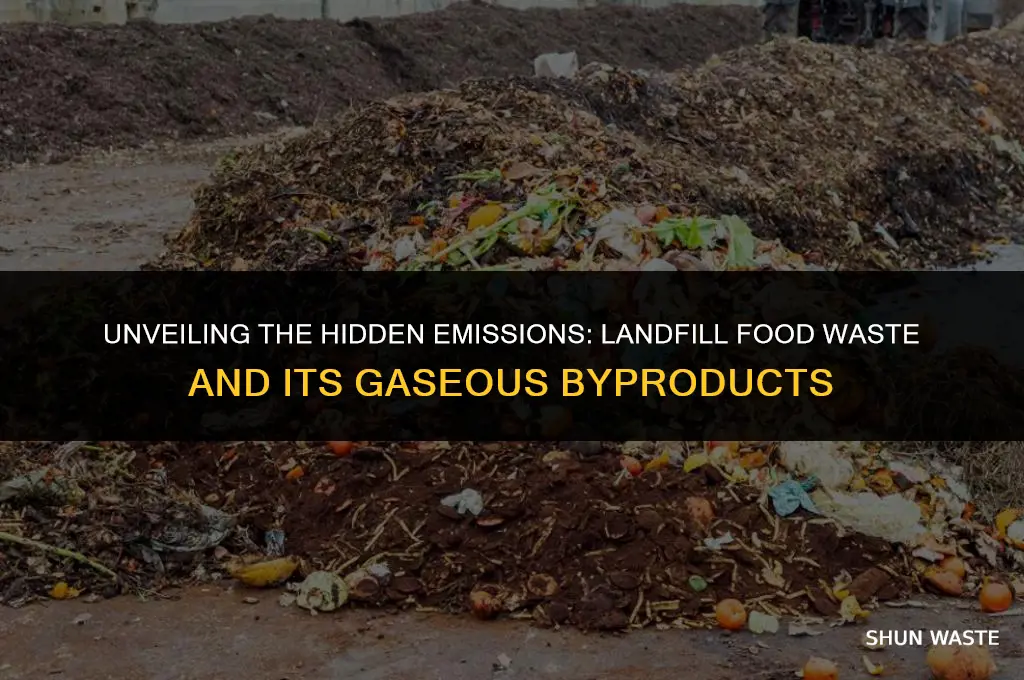 what gases do food waste in landfill produce