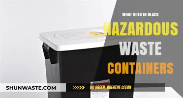 Decoding the Mystery: What Really Goes Inside Black Hazardous Waste Containers?