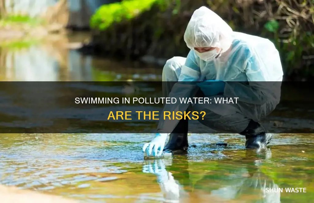 what happens if you swim in polluted water