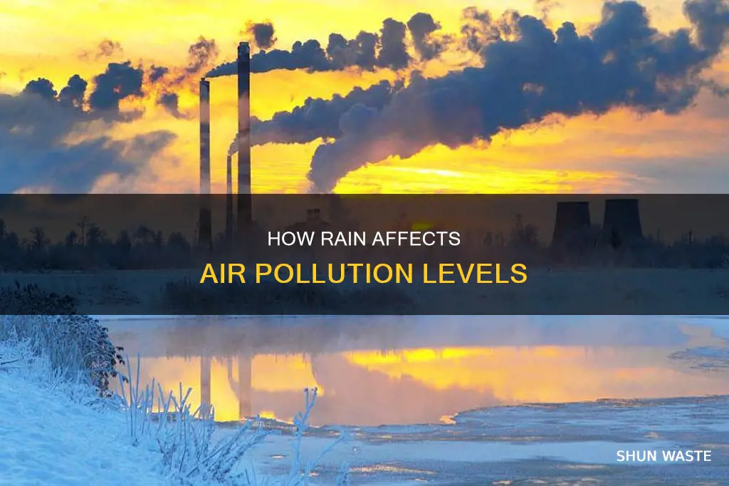 what happens to air pollution when it rains
