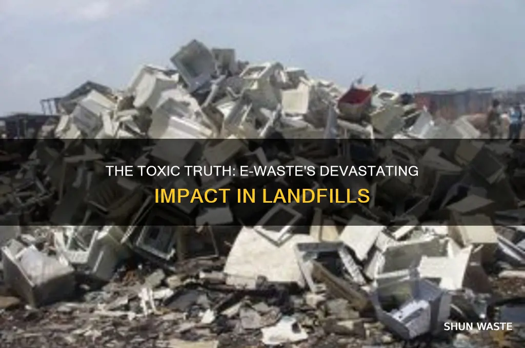 what happens to e waste in landfill