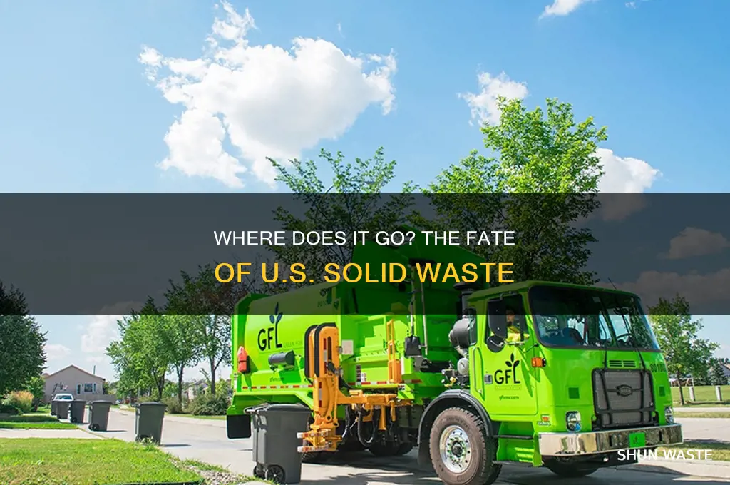 what happens to most solid waste in the united states