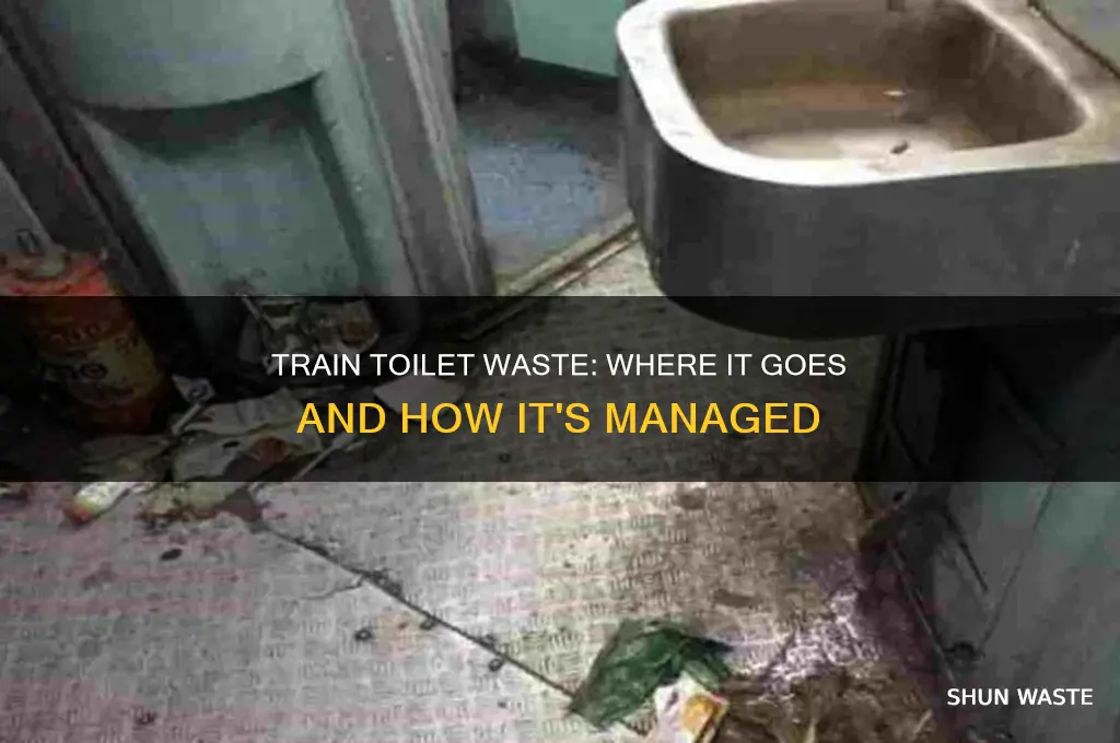 what happens to the toilet waste on a train