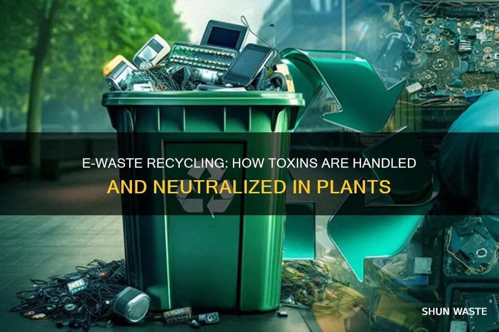 what happens to toxins in e-waste in a recycling plant