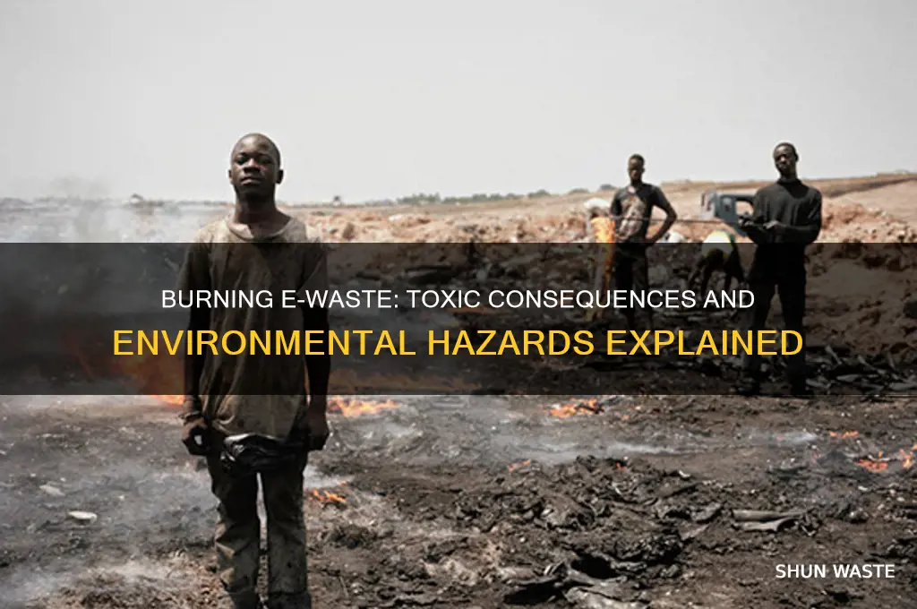 what happens when e waste is burned