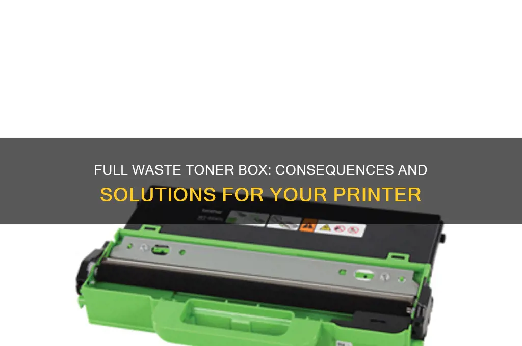 what happens when waste toner box full