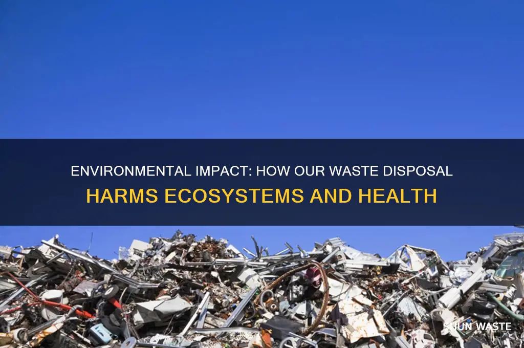 what happens when we add our waste to the environment