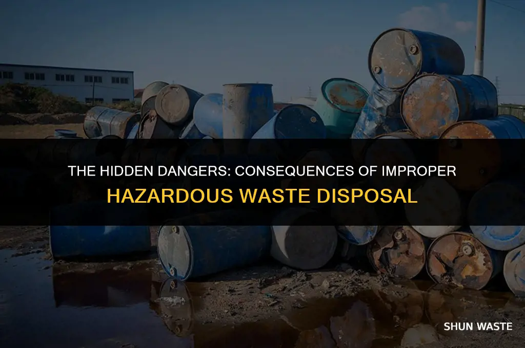 what happens when you dont dispose of hazardous waste