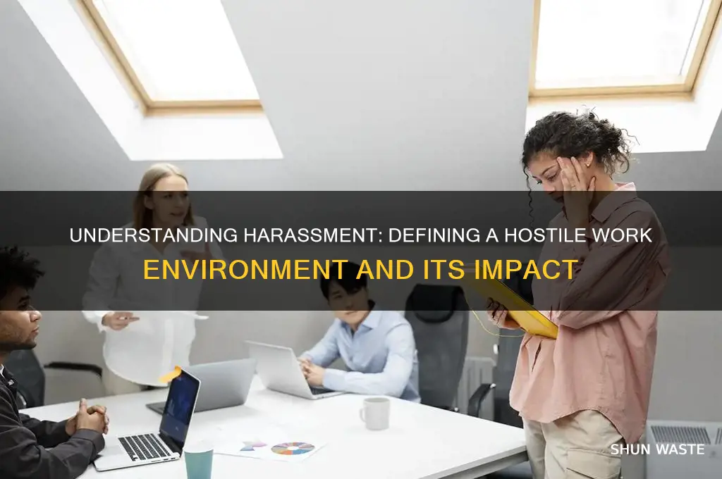 what harrassment constitues hostile work environment