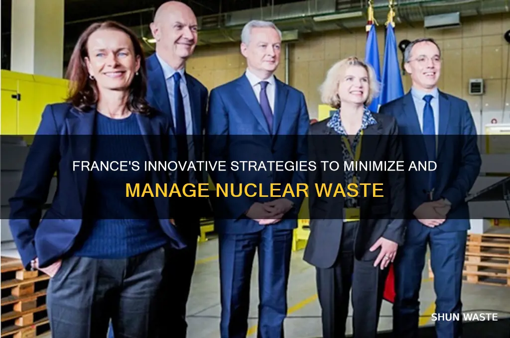 what has france used to reduce its nuclear waste