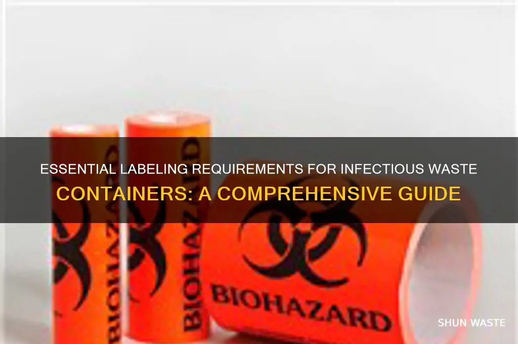 what has to be written on an infectious waste box