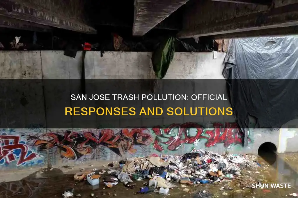 what have authorities say about san jose trash pollution