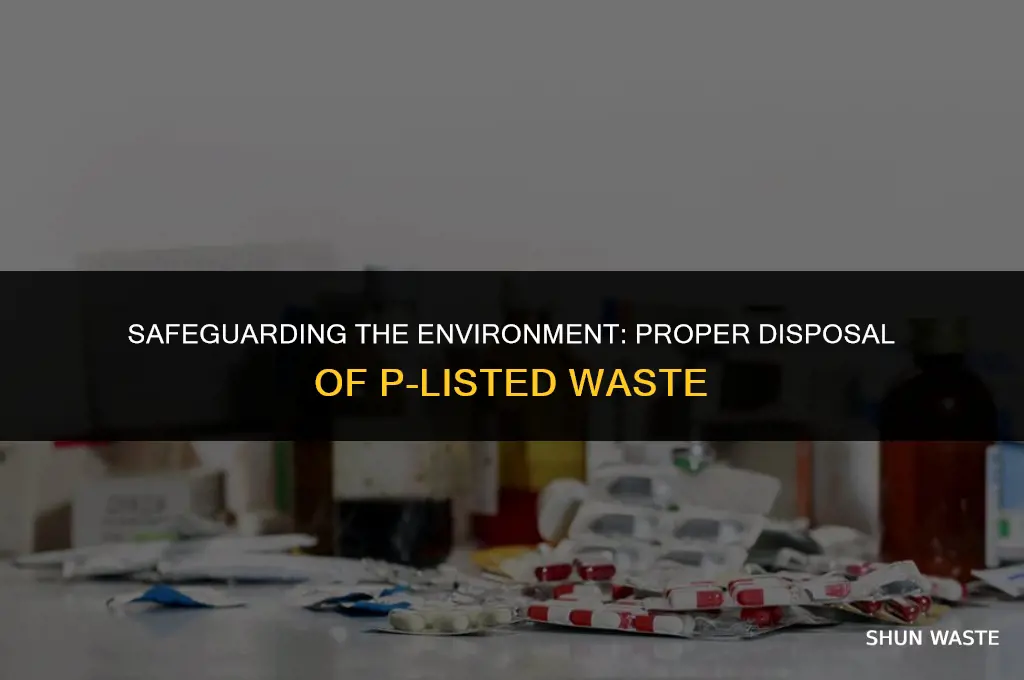what hazard to give p-listed waste