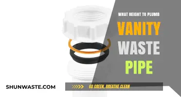 Optimal Height for Plumbing Vanity Waste Pipes: A Comprehensive Guide