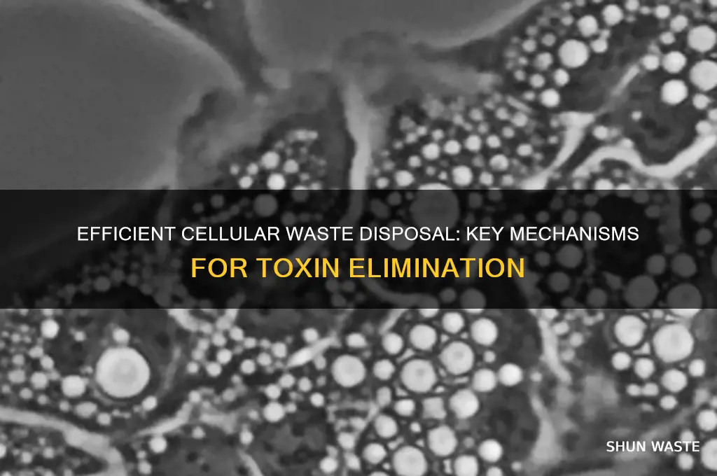 what helps a cell get rid of waste