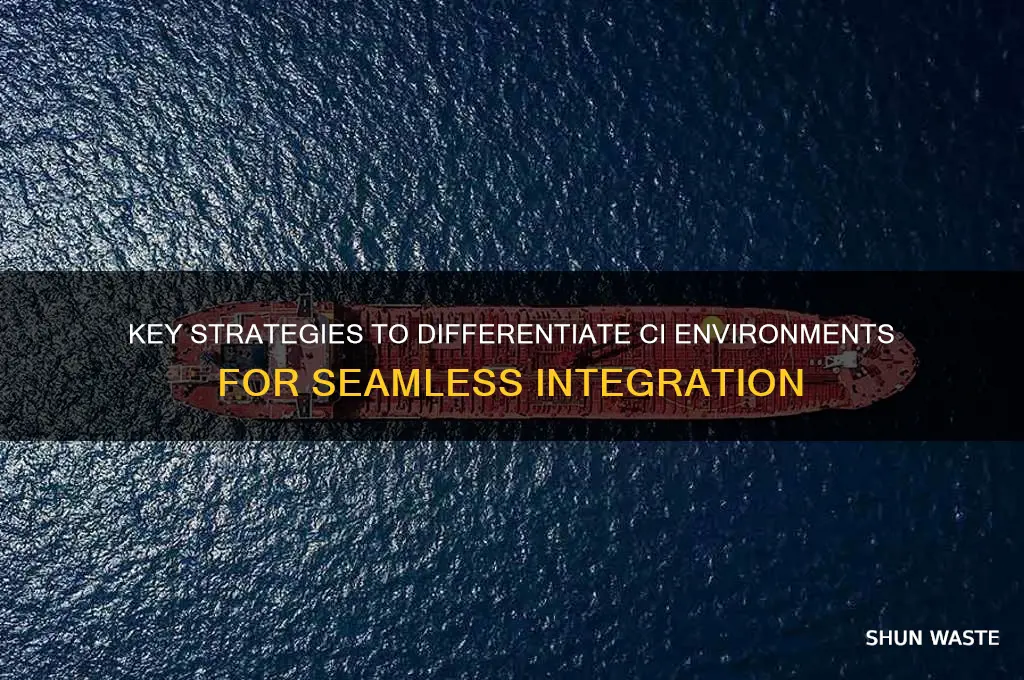 what helps in differentiating the environments in continuous integration