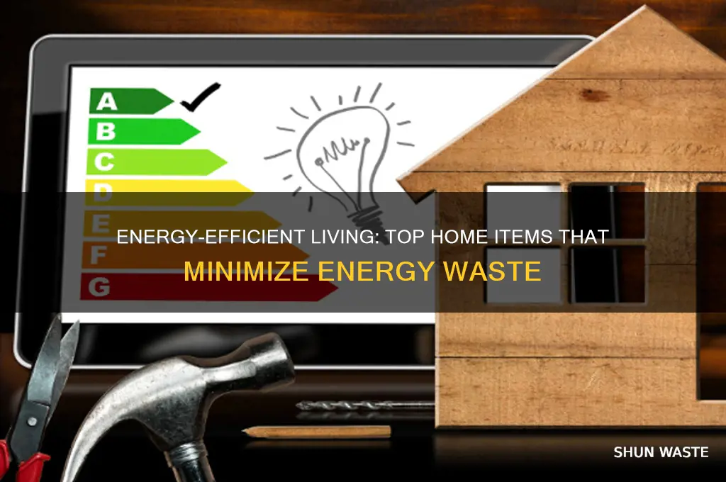 what home item wastes the least energy