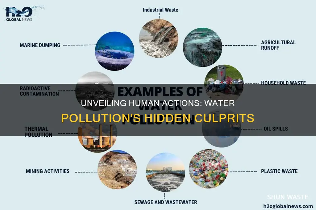 what human activities can cause water pollution