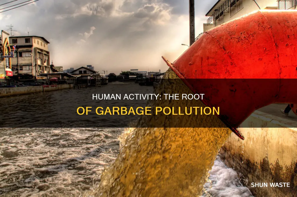 what human activity causes garbage pollution