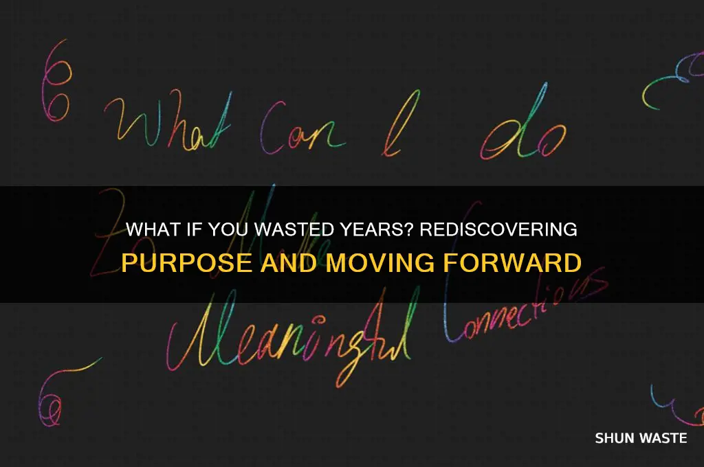 what if you wasted years of your kife