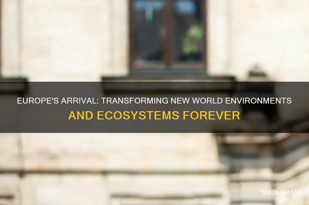 what impact did europeans have on their new world environments