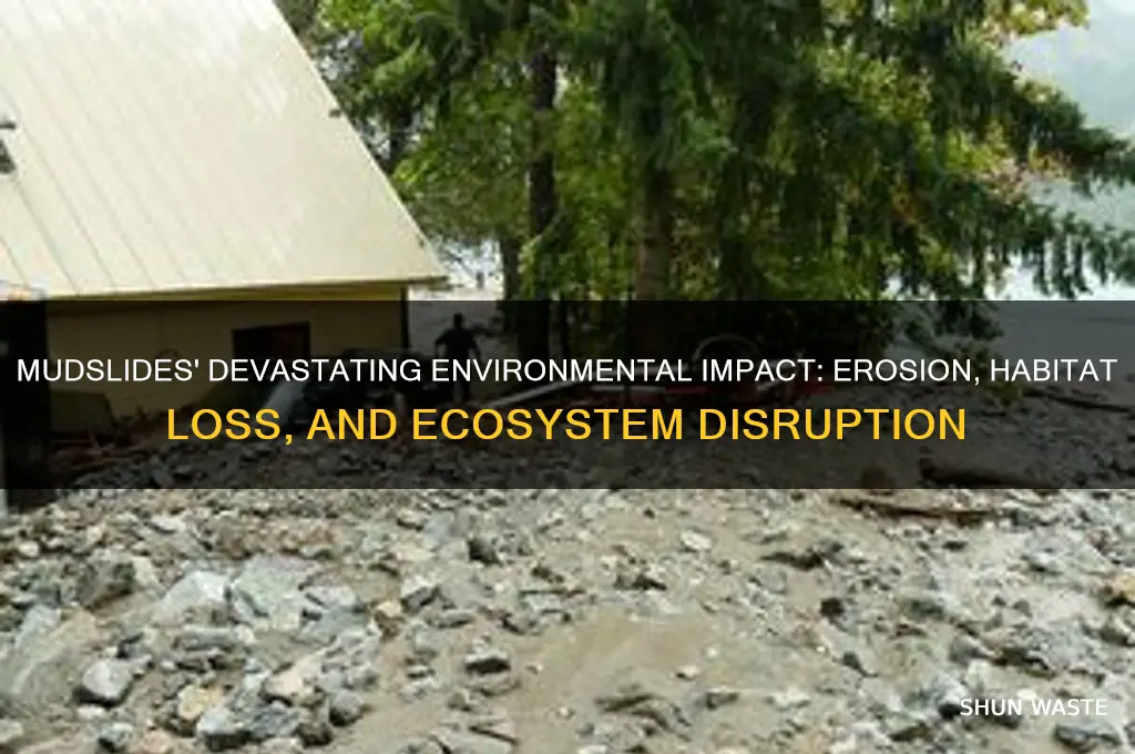 what impact do mudslides have on the environment
