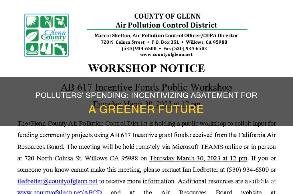 what incentives to spend money on abatement do polluters have