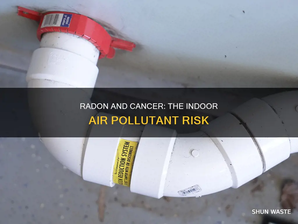 what indoor air pollutant increases the risk of radon-related cancer