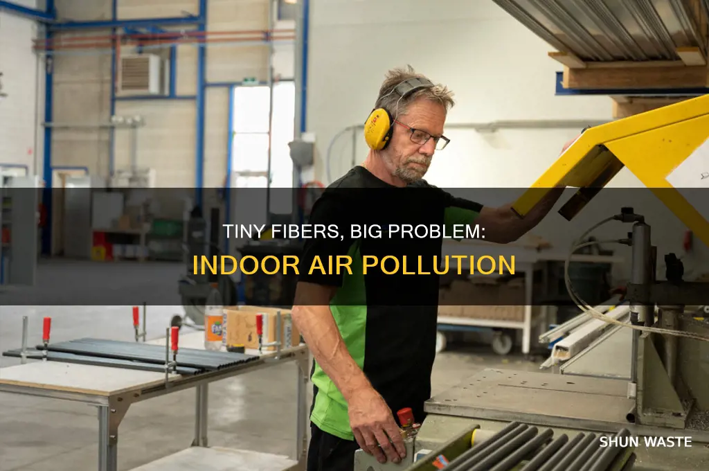 what indoor pollution contains tiny fibers
