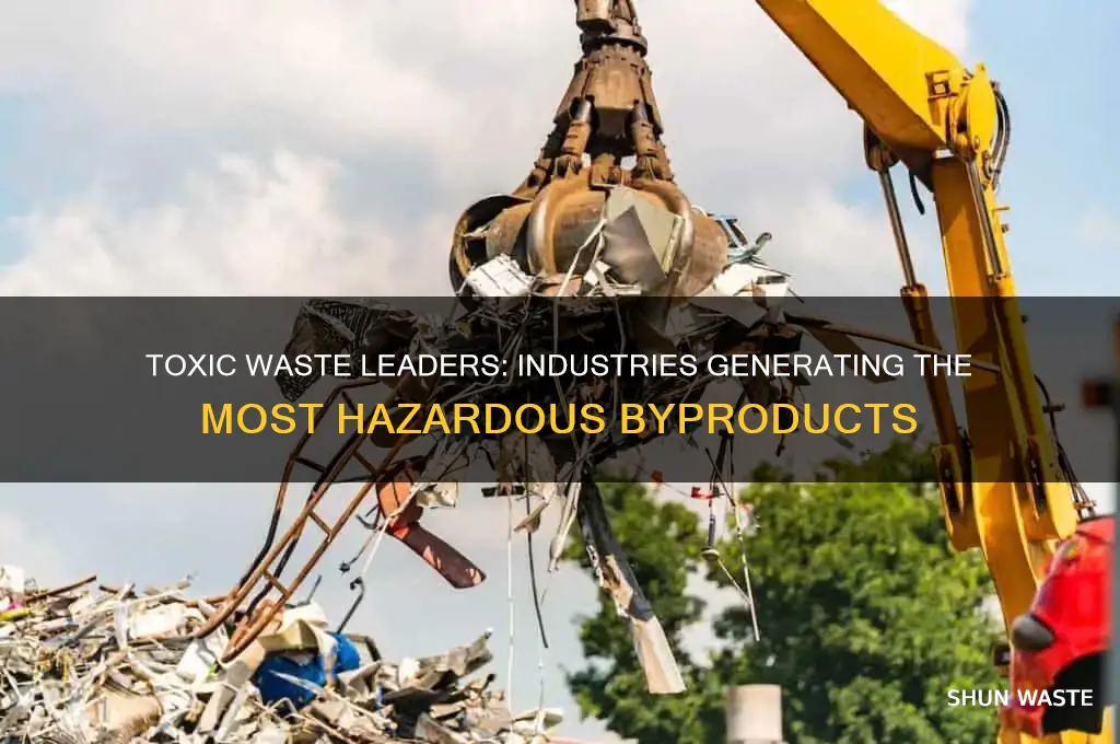 what industries produce the most toxic waste