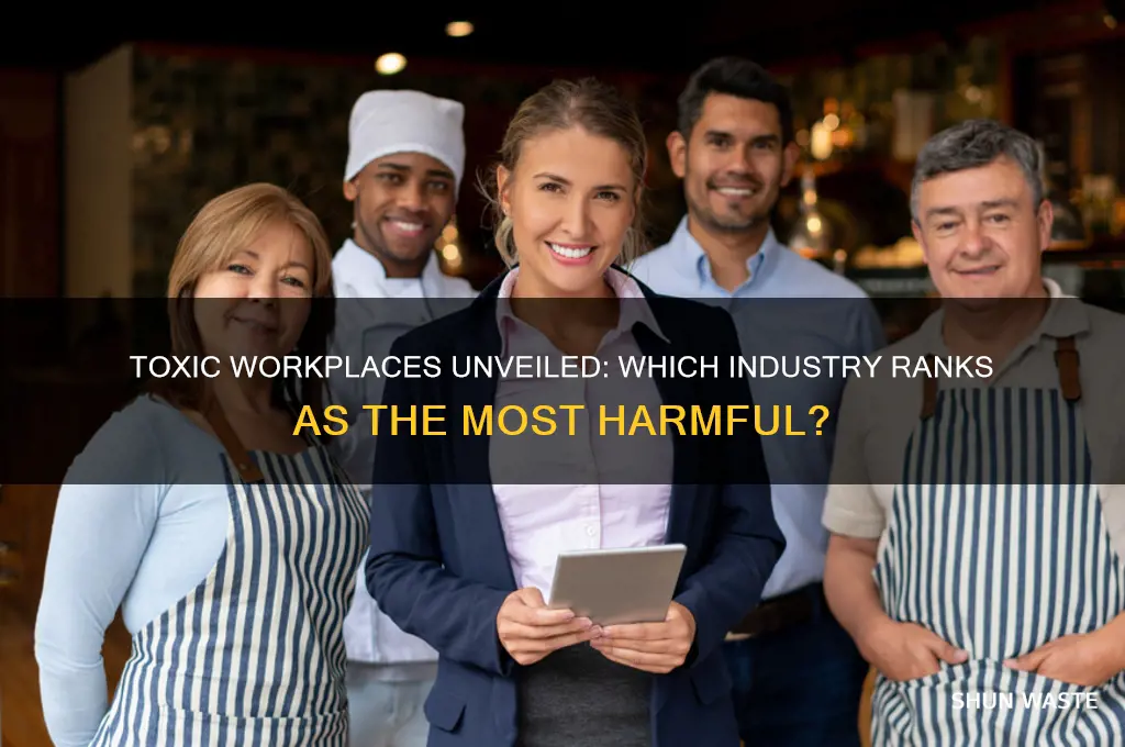 what industry has the most toxic work environments