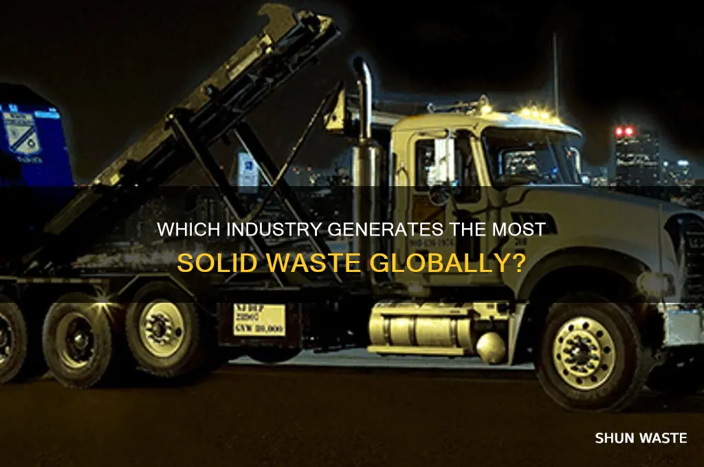 what industry produces the most solid waste